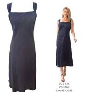 NWT Evan Picone "Passion" Black Dress